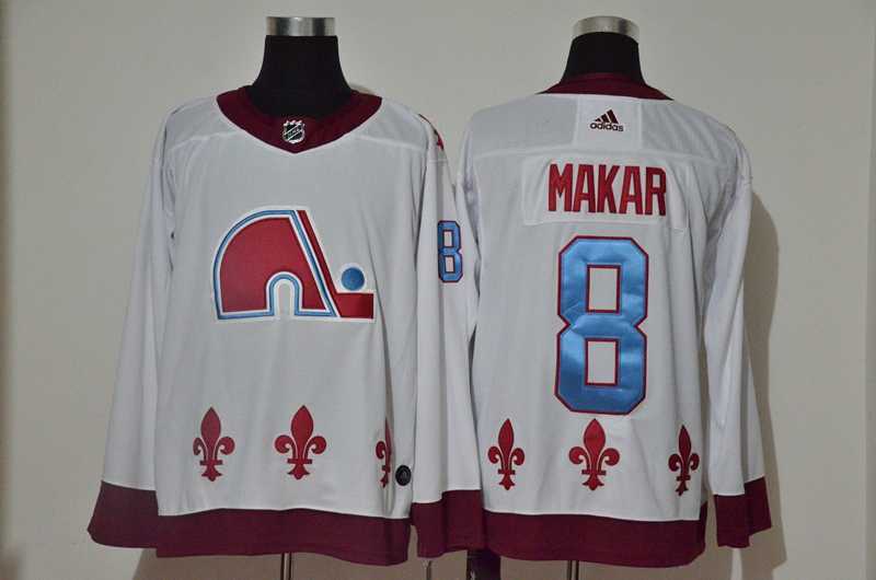 Avalanche 8 Cale Makar White 2020-21 Reverse Retro Adidas Jersey,We sell and wholesale Avalanche 8 Cale Makar White 2020-21 Reverse Retro Adidas Jersey on line form chian!